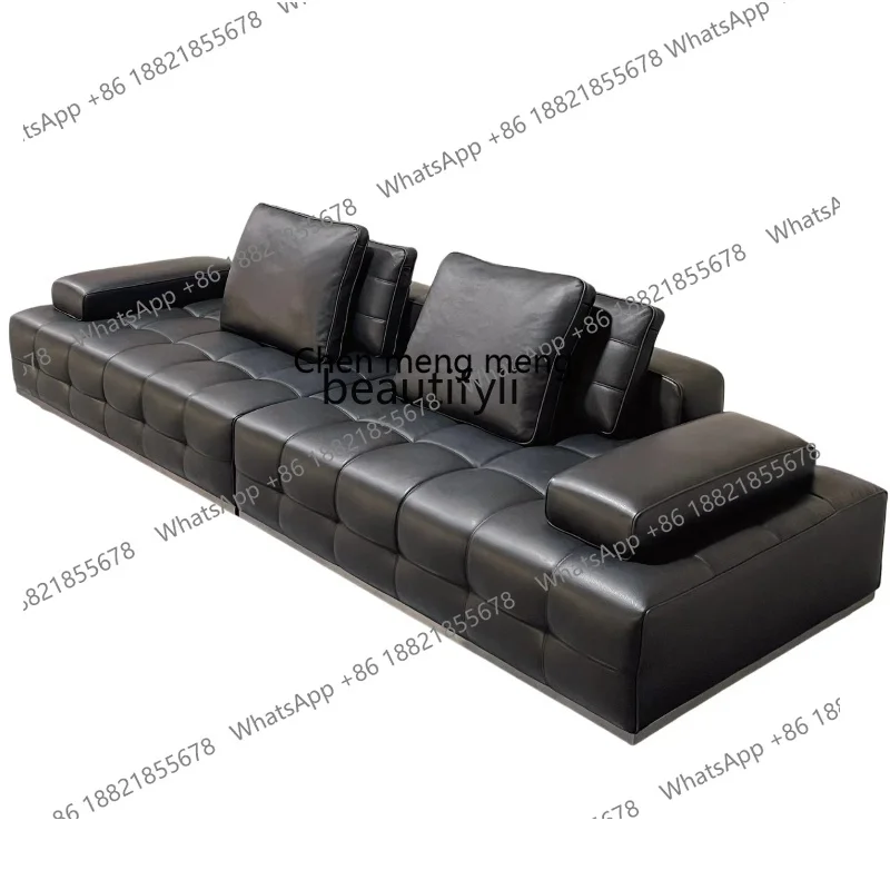 z183 Italian minimalist, fabric sofa combination modern simple light luxury designer living room straight row module sofa