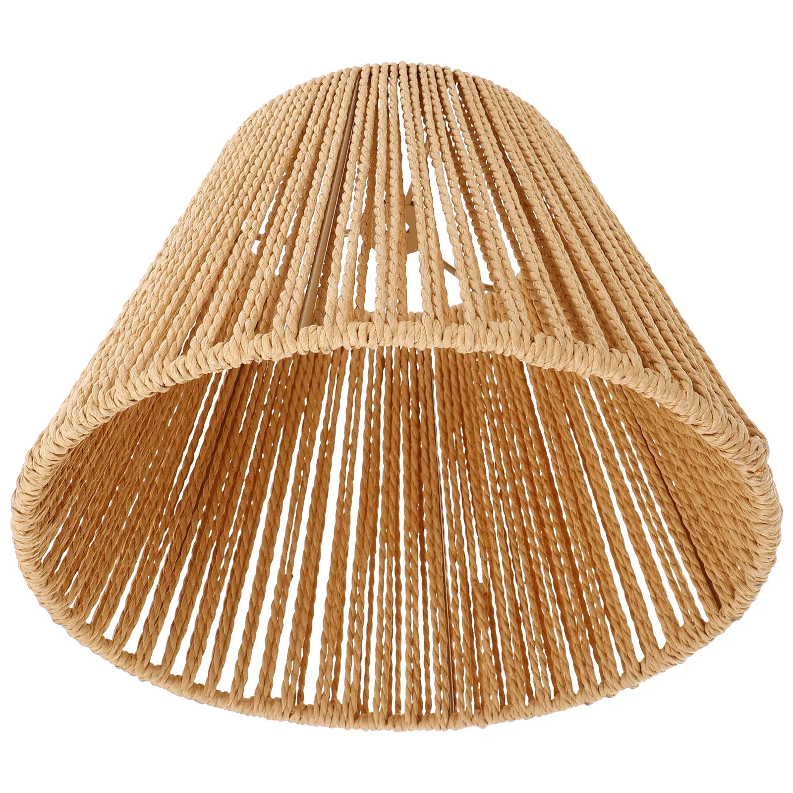 

Vintage Style Rattan Lamp Shade Woven Bamboo Pendant Light Cover Hanging Lampshade For Home Coffee Shop Restaurant Decor Mini