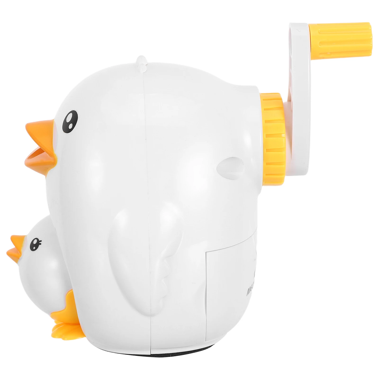 

Duck Shaped Pencil Sharpener Plastic White Lightweight for Kids Students School Desk Use Pencil Sharpener