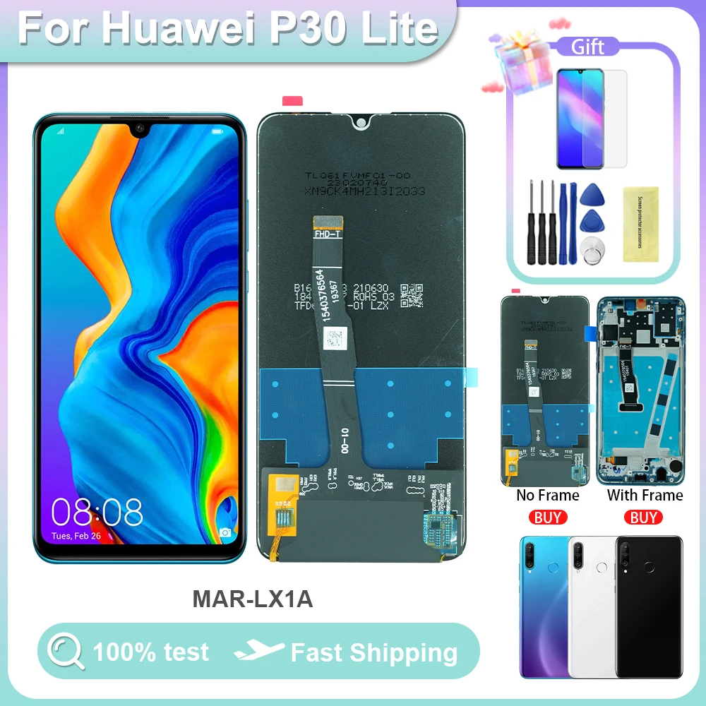 

NEW Ori LCD Screen For HUAWEI P30 Lite LCD Display Touch Screen MAR-LX1 For HUAWEI P30 Lite Nova 4e Screen Digitizer Assembly