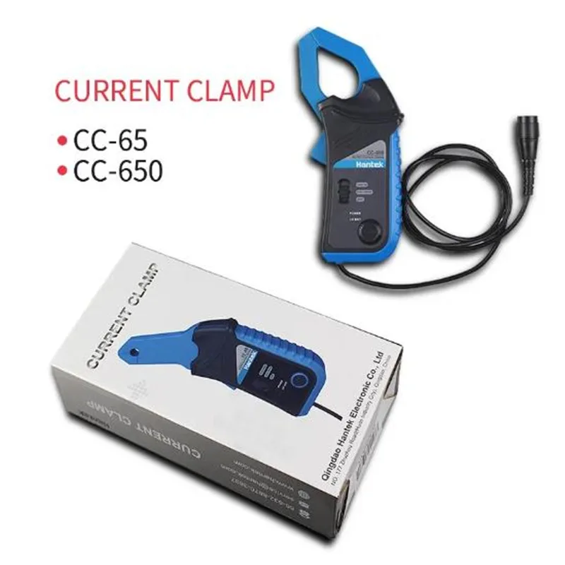 Oscilloscope CC65 CC650 AC/DC Current Clamp Probe 20KHz/400Hz Bandwidth 1mV/10mA 65A/650A with BNC Plug Applicable 1008C