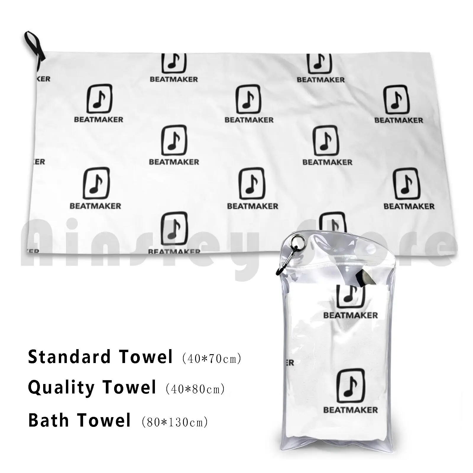 Beatmaker Bath Towel Beach Cushion Beatmaker Hip Hop Rap Music Production Recording Studio Music Creation Record