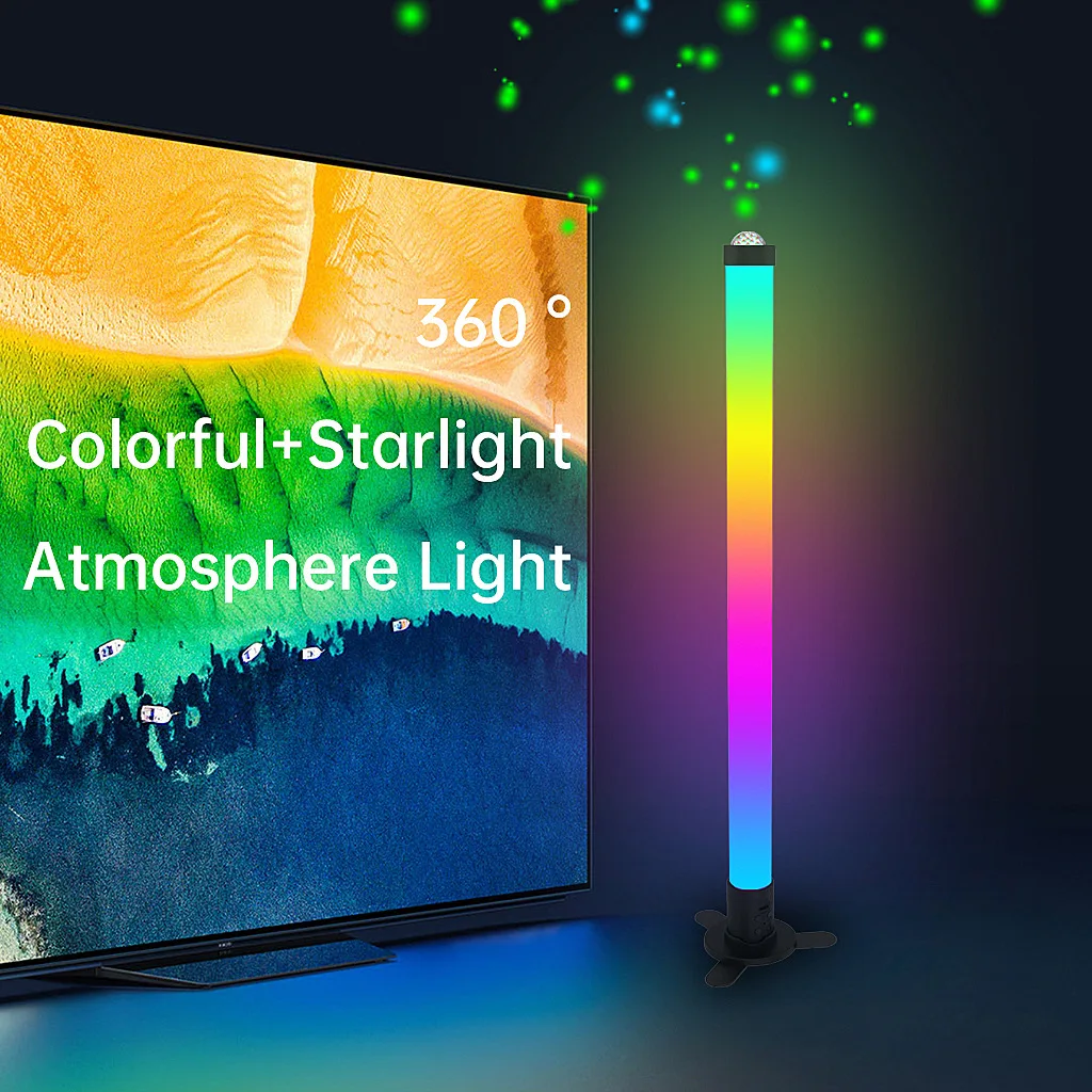 Colorful Atmosphere Light Computer Desktop Music Sync Light with RGB Backlight Rhythm Light e-sports room Mood Light Gift