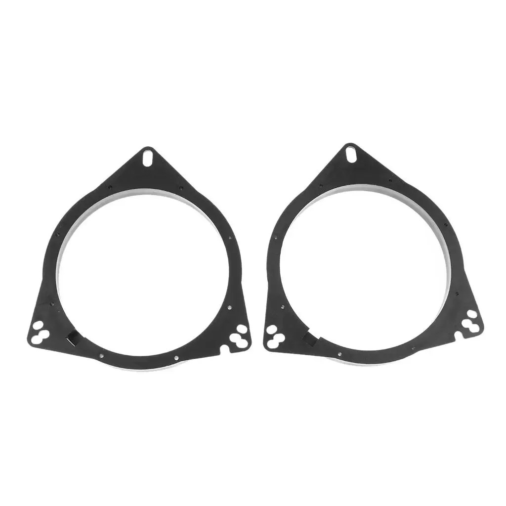 2 Pieces 6.5 Inch Black Plastic Speaker Adapter Mount Bracket Ring for Toyota Universal Solid Horn Pad