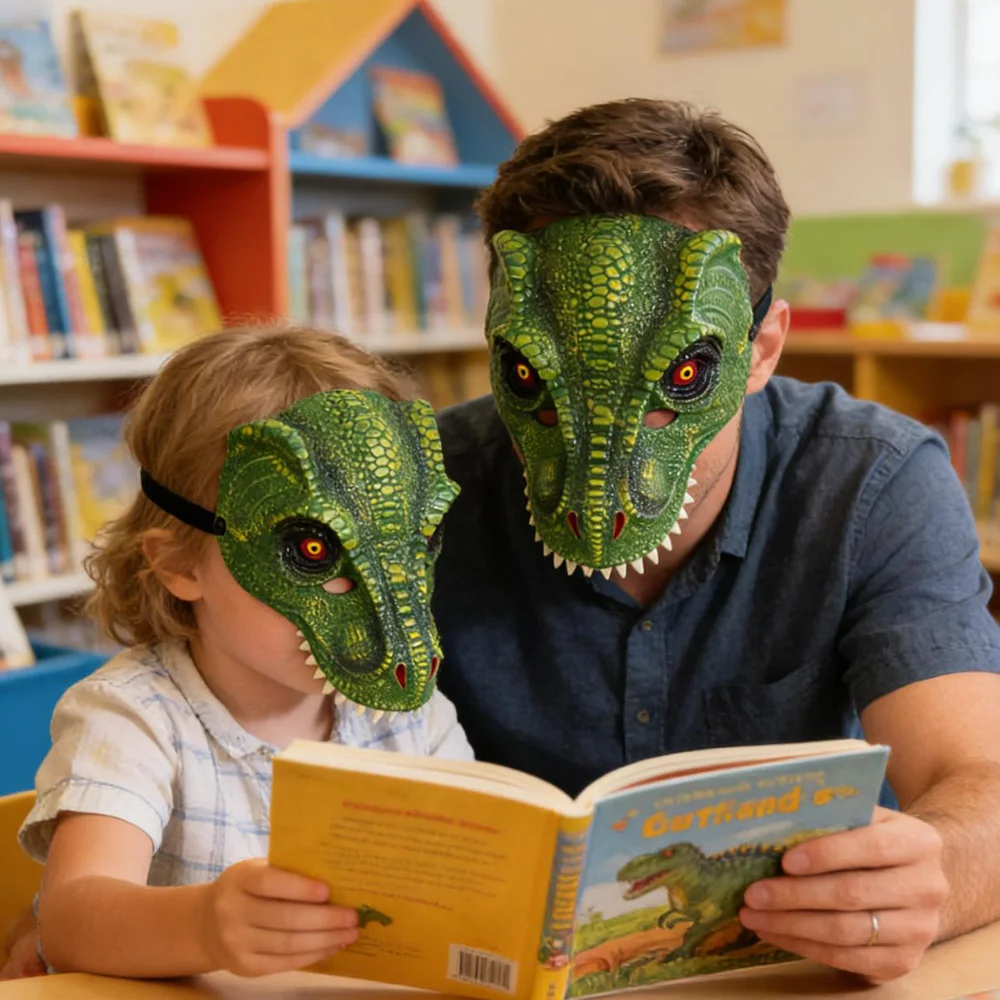 Dinosaur Mask Cosplay Animal Dragon Head Tyrannosaurus Rex Monster Masks Carnival Halloween Dress Up Party Costume Props