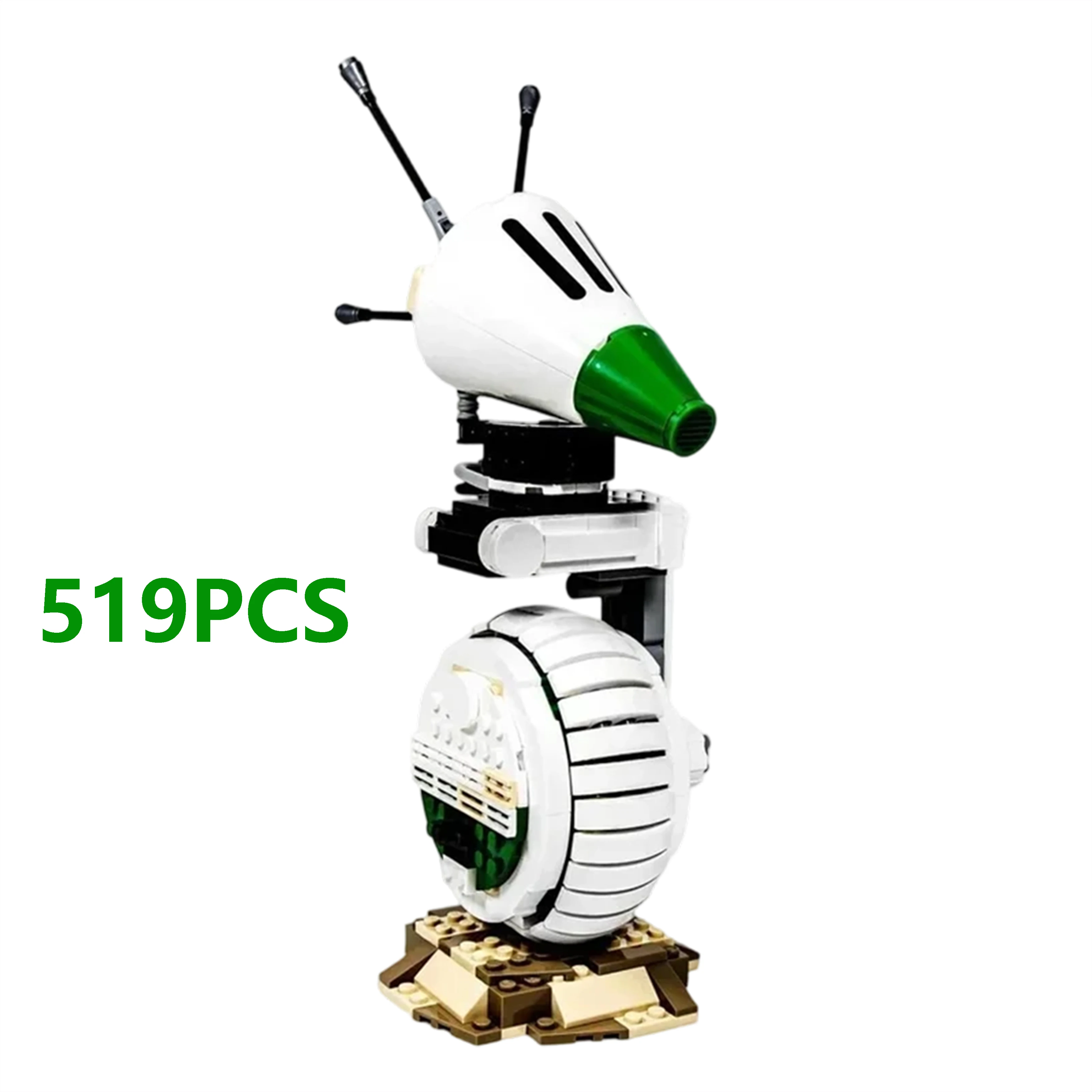 

Робот D-O, 519 шт., космическая серия, строительные кирпичи, модель дроида, сделай сам, сборка, дисплей, игрушка, подарок, модель, подарок, Рождественский подарок