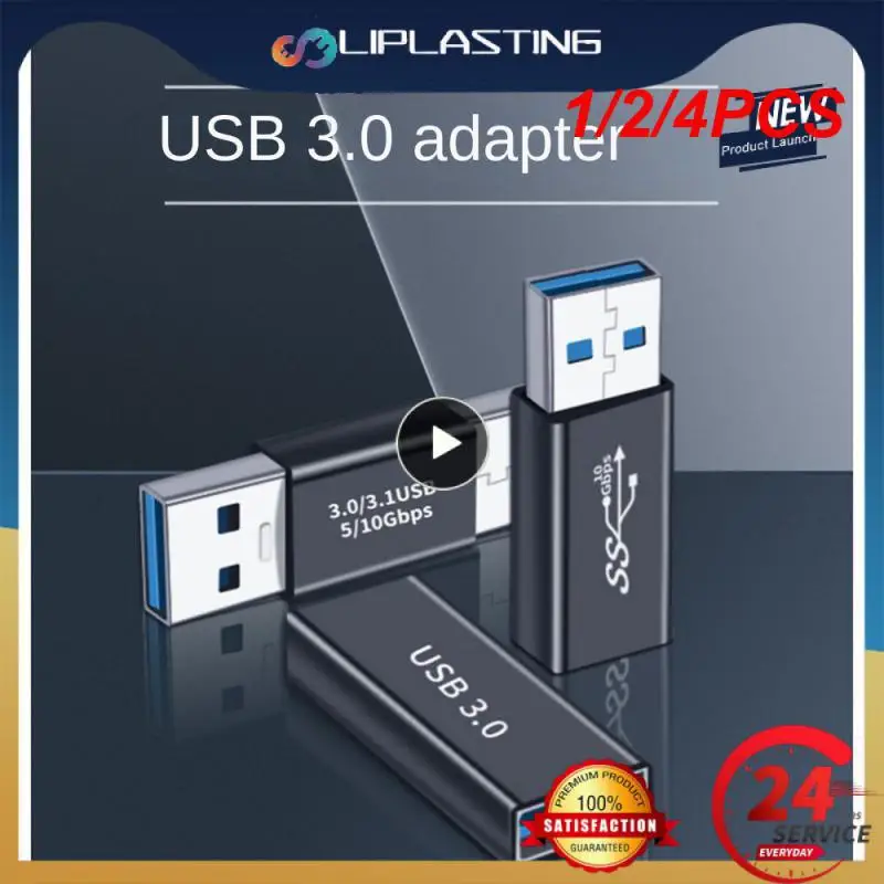 1/2/4PCS 3.0 Coupler Male / Female to Female Adapter Super Speed USB 3.0 Coupler Extender Connection Converter