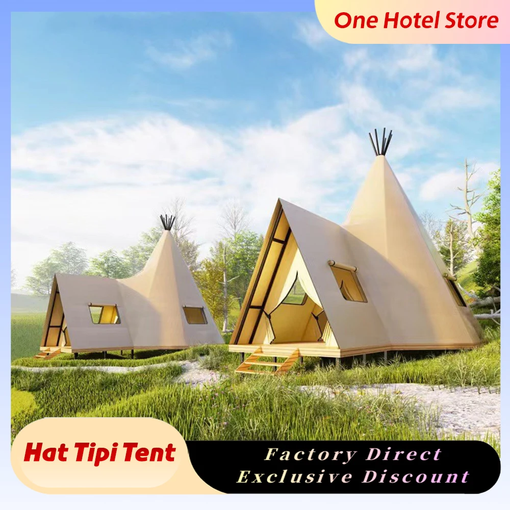 Outdoor Camping And Glamping - Luksusowy namiot typu pod, z drewnianą