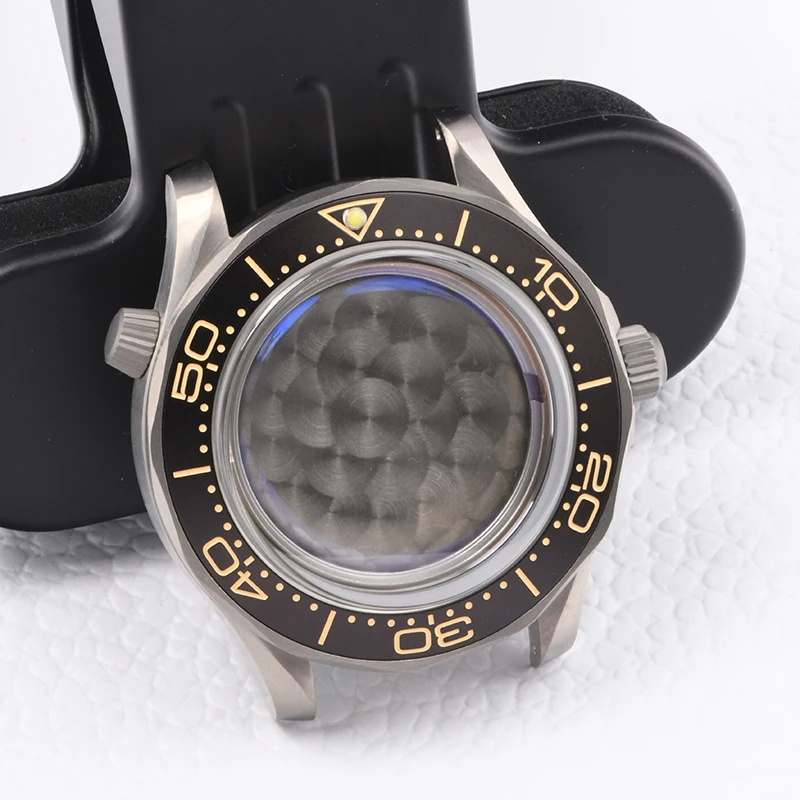 

Seamaster Vinatge 007 Watch case Titanium Sapphire Glass super lume Waterproof For NH35NH36 Automatic Movement fit Seiko modcase