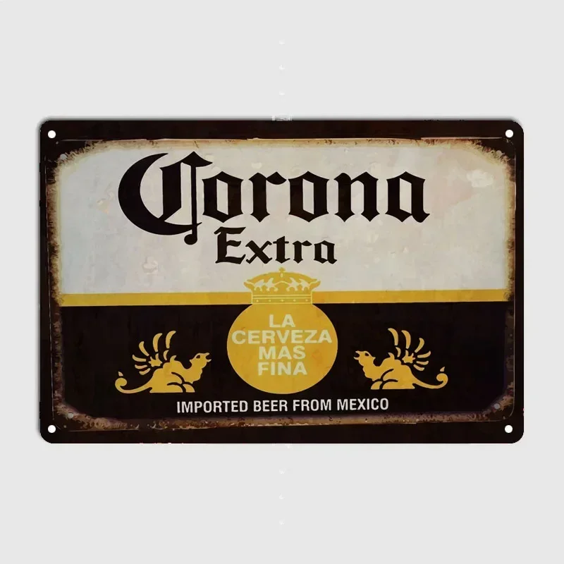 Corona Vintage Home Decoration Accessories Metal Signs Vintage Poster Bar Restaurant and Outdoor Wall Decoration Decor for Room