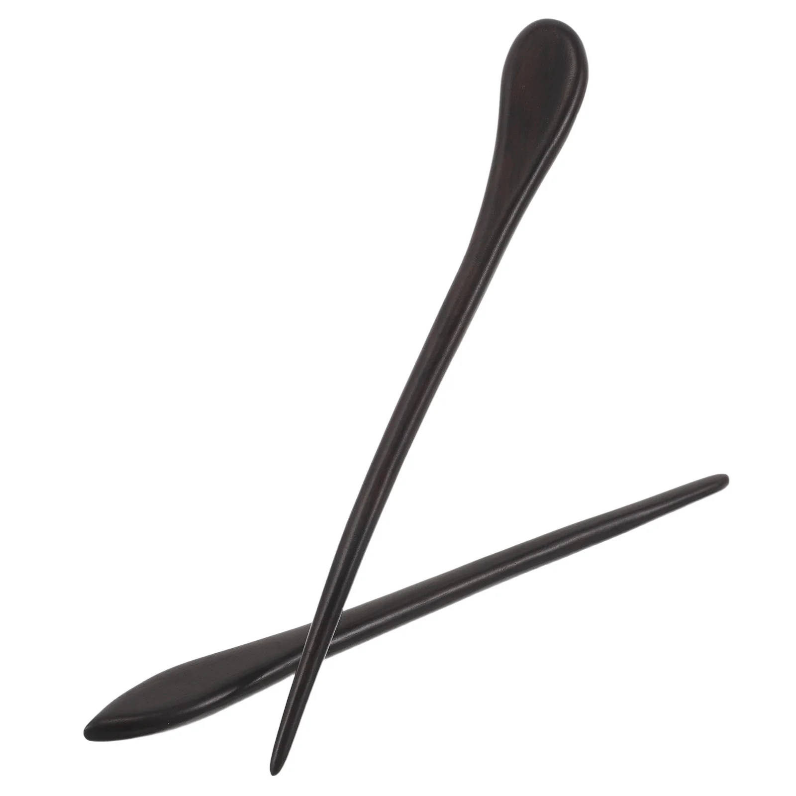 

2Pcs Black Ebony Wooden Hair Sticks Chinese Style Tassel Accessories for Women Traditional Cultural Events Bun Maker