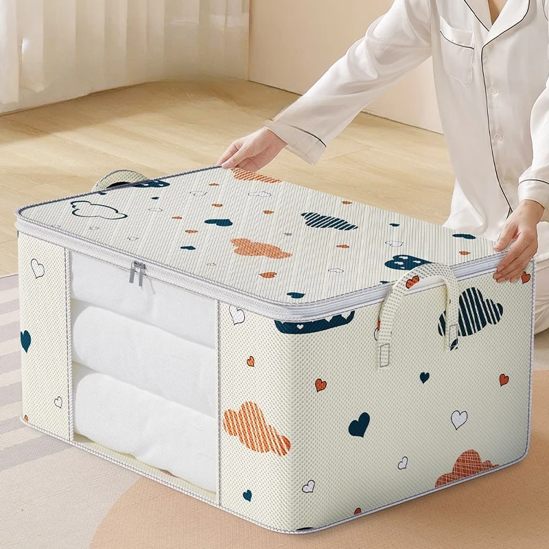 Organizador a prueba de humedad, bolsa de almacenamiento de ropa para edredón, manta de gran capacidad, bolsas de clasificación, armario a prueba de polvo, almacenamiento debajo de la cama