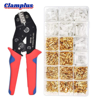 SN-58 Wire Terminal Crimping Plier Ratcheting Clamp Tool Female/Male Spade Connectors&Bullet Connectors Terminals Crimper