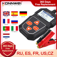 KONNWEI KW208 Car Battery Tester 12V 100 to 2000CCA Cranking Charging Tester Battery Analyzer 12 Volts Battery Inspection Tools