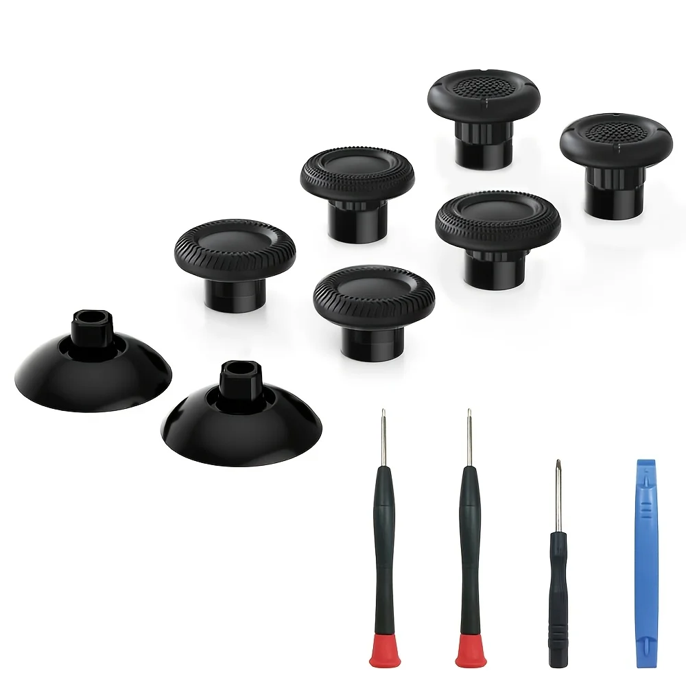 Thumbstick für PS5/PS4 alle Controller-Modelle/Switch Pro/Xbox Series S, höhenverstellbarer, gewölbter Griff, verstellbarer Joystick mit Austauschwerkzeug