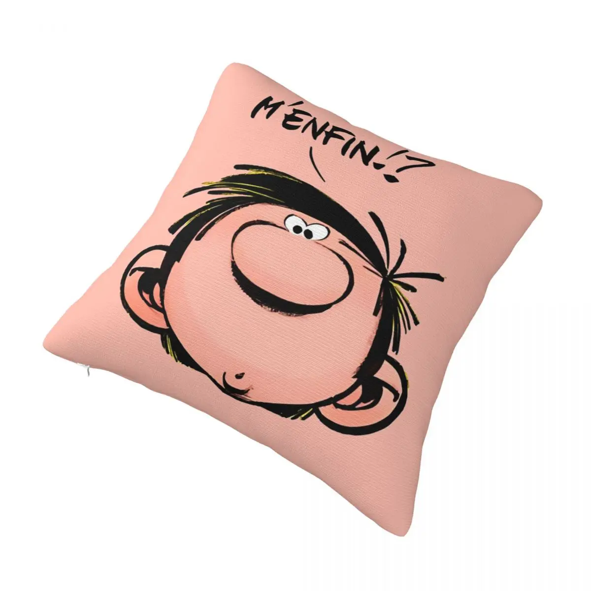 Warm Bedroom Magazine Spirou Gaston Lagaffe Movie Cartoon Color Big Ben Pillowcase Accessories Pillow Covers Square Multi Size