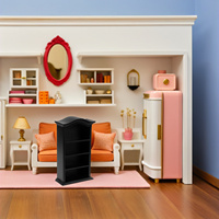 Miniature Furniture Set 1 24 Scale Wooden Dollhouse Accessories Living Room Bedroom Decor DIY Kit Home Decoration