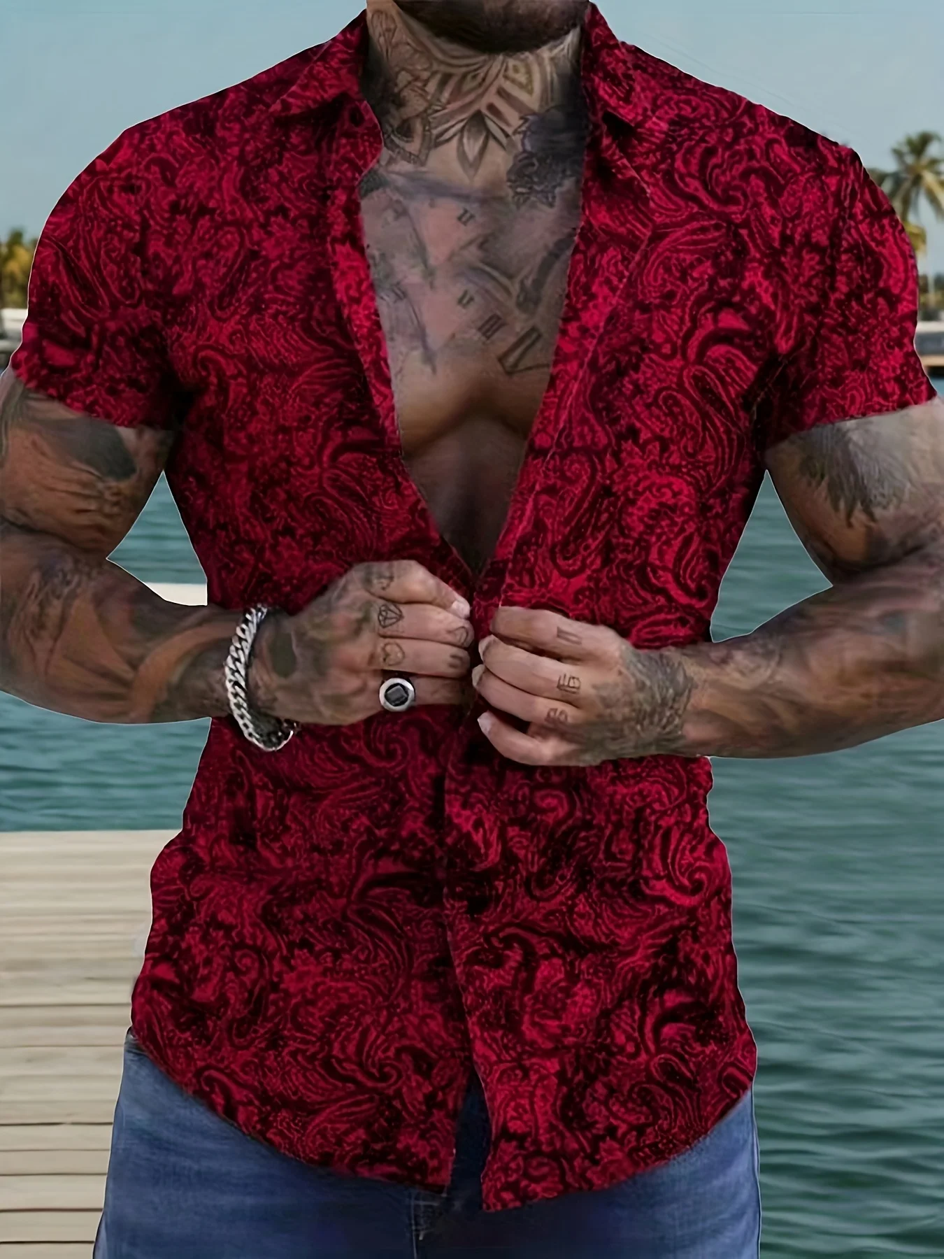 2026 Summer Men's Shirt - 3D Printed Design Breathable Lightweight Stylish Casual Outdoor Streetwear