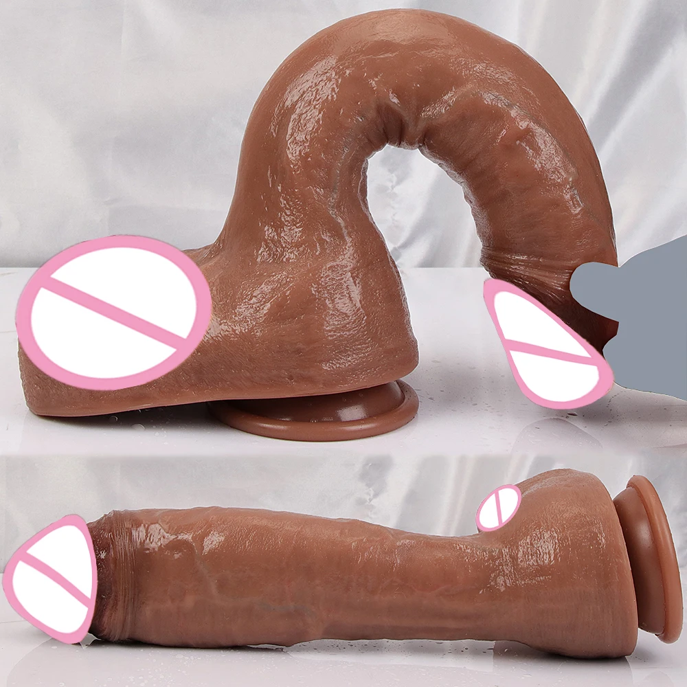 5 Models XXL Dildo Realistic Skin Silicone Penis Soft Huge Dick Strapon Suction Cup Anal Sex Toys For Women Vagina Masturbation view 4