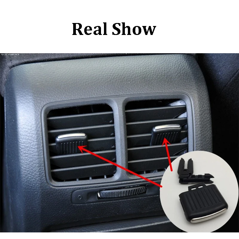 For VW Golf 5 Golf 6 GTI R32 Jetta MK5 GLI Rear Seat A/C Outlet Air Vent Clip Air Conditioning Grill Adjustment Tabs 1K0819203A