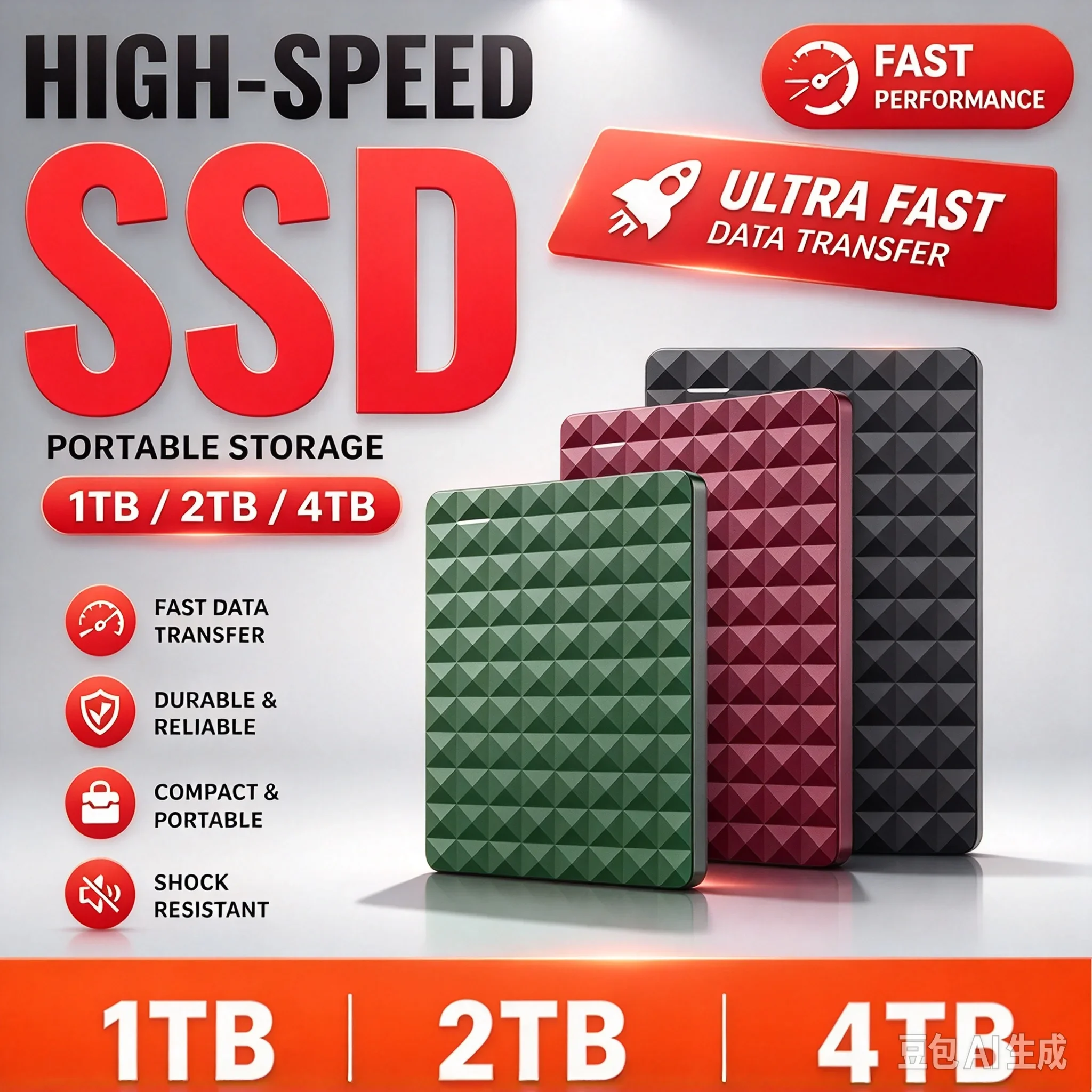 2026 NEW 2.5 Inch  4TB Expansion Portable External Hard Drive 2TB USB3.0 Ultra High Speed External For Laptop Internal Storage