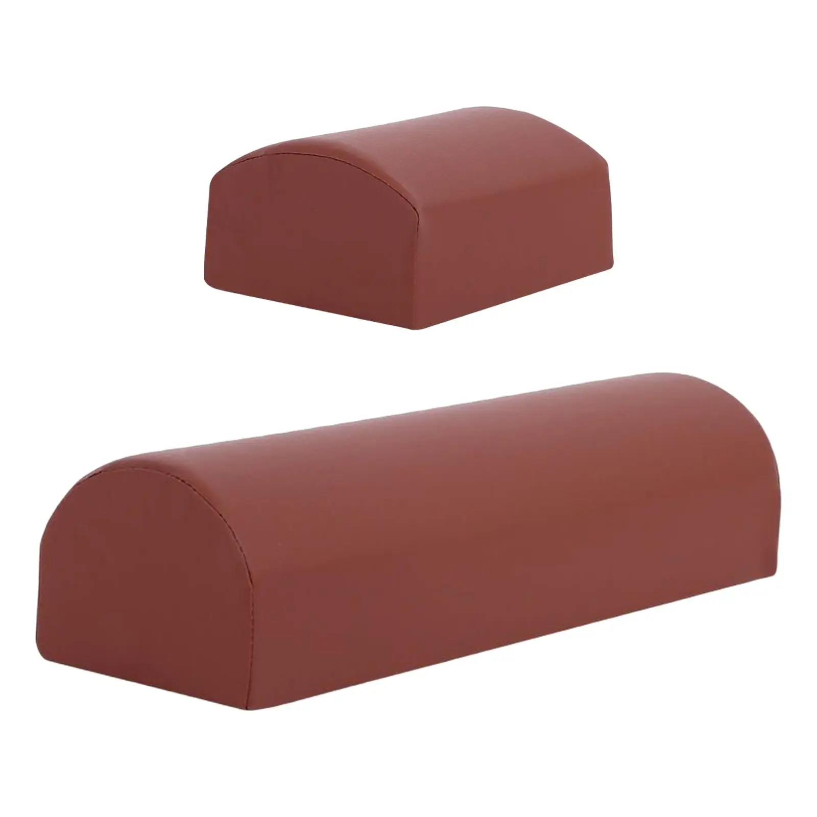 PU Leather Semi Cylinder Cushion Half Moon Pillow Cylinder Pillow Support Cushion Pad for Back Head Knee Ankle Neck Support