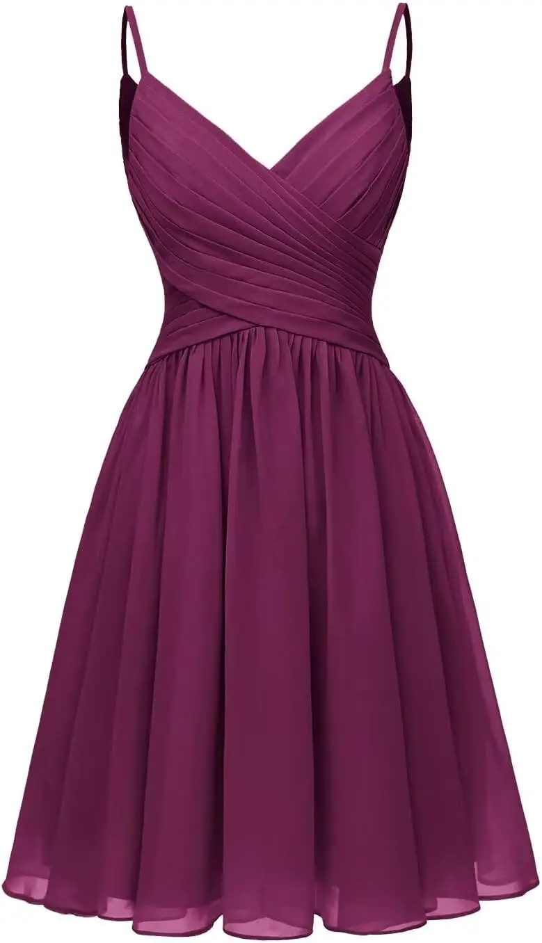 v-neck-women's-spaghetti-straps-homecoming-dresses-short-chiffon-a-line-bridesmaid-dresses-ball-gown-party-dresses