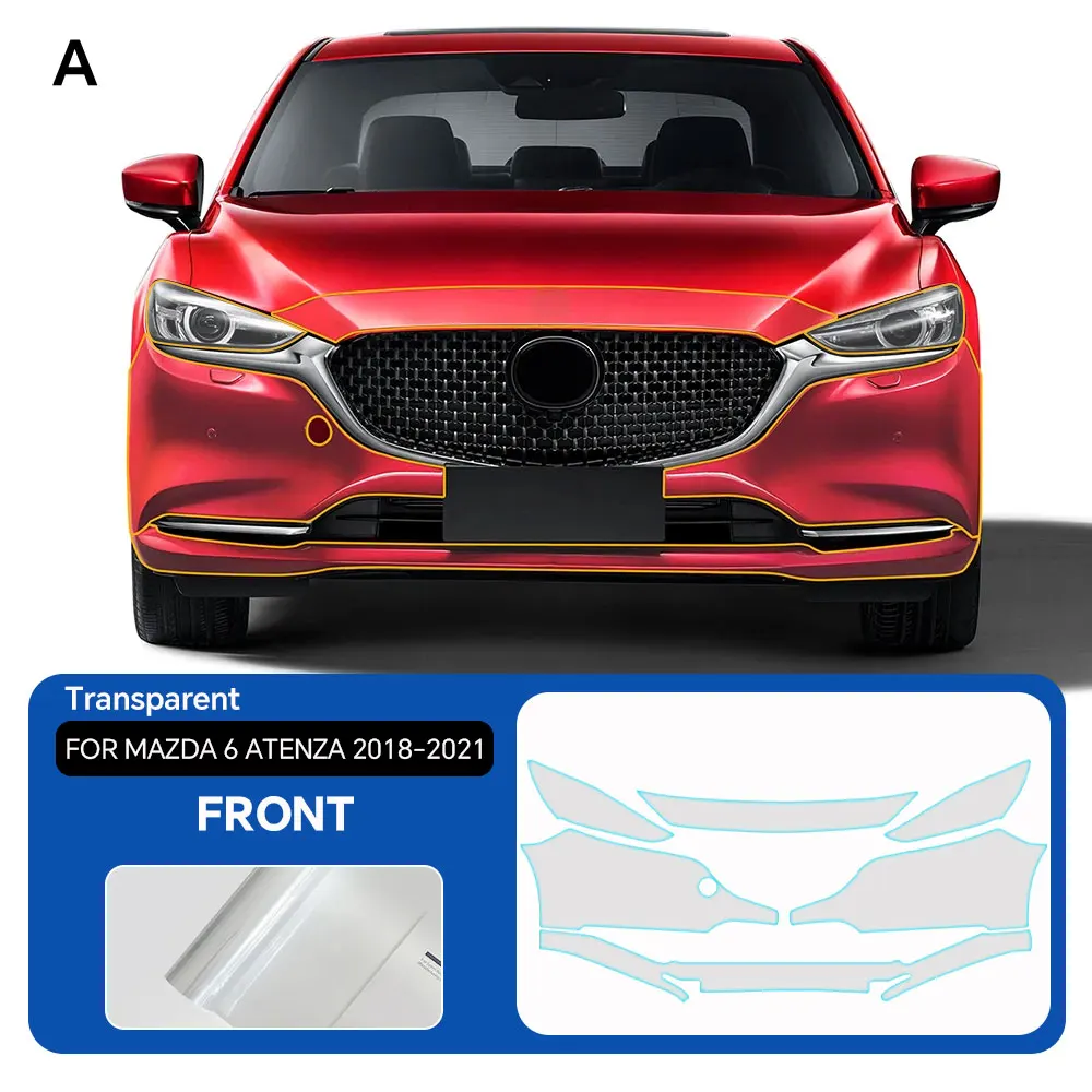 

8.5Mil Pre-cut PPF For Mazda 6 Atenza 2018-2021 TPU Matte And Clear Paint Protection Film Scratch-Resistant Exterior Accessories