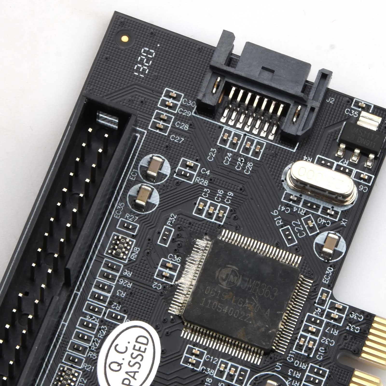 PCI-E para eSATA SATA IDE Placa de expansão Raid Controller Adaptador Placa JMB363 ATA133