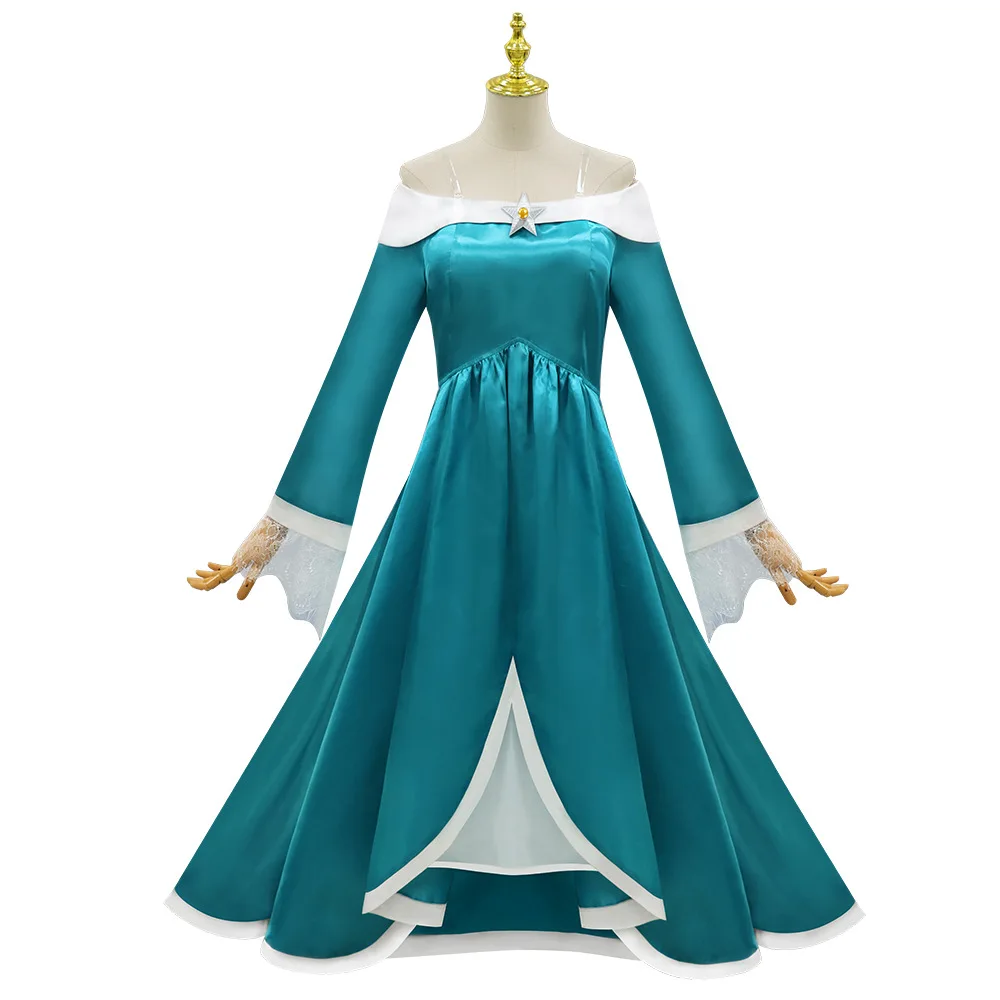 rosalina blue dress Princess Cosplay Costumes Dresses Crown Anime Uniform Halloween Party Outfits For Women 1 Height How to