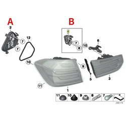Rear Light Bulb Connector Board Break Lamp TailLight Holder Socket For BMW 3 Series 316 320 328 F30 F35 F80 M3 2013-2015