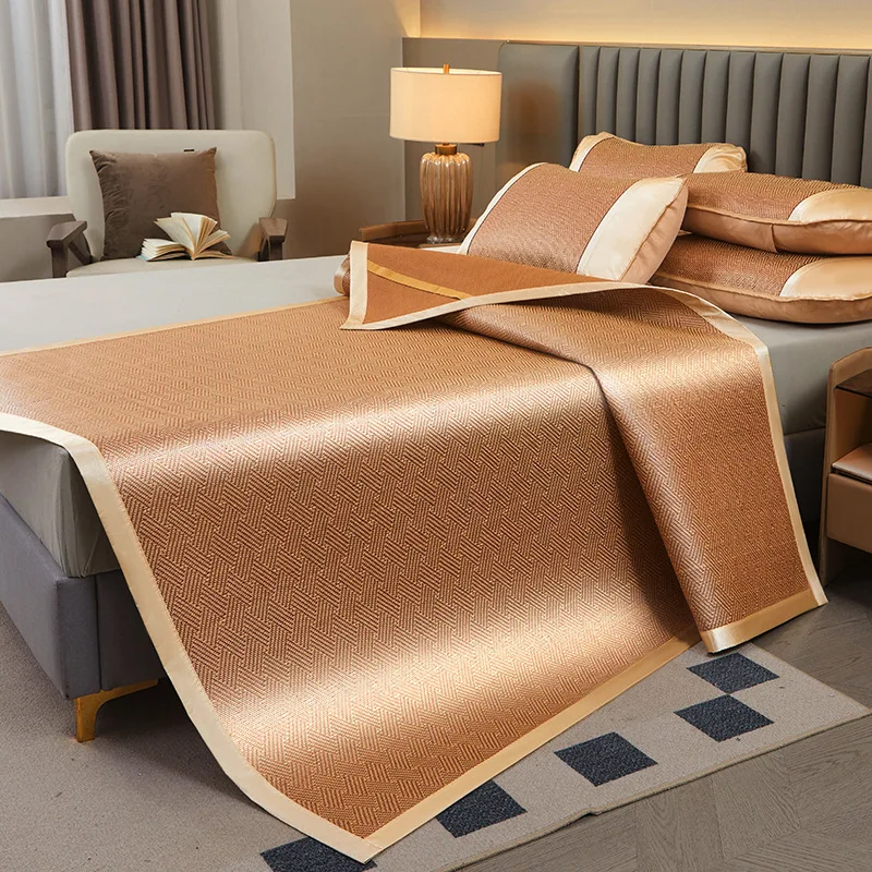 

180x200CM (6 inch) summer air-conditioning bed sheet, bamboo and rattan bed sheet, cool, soft, wormwood mosquito repellent