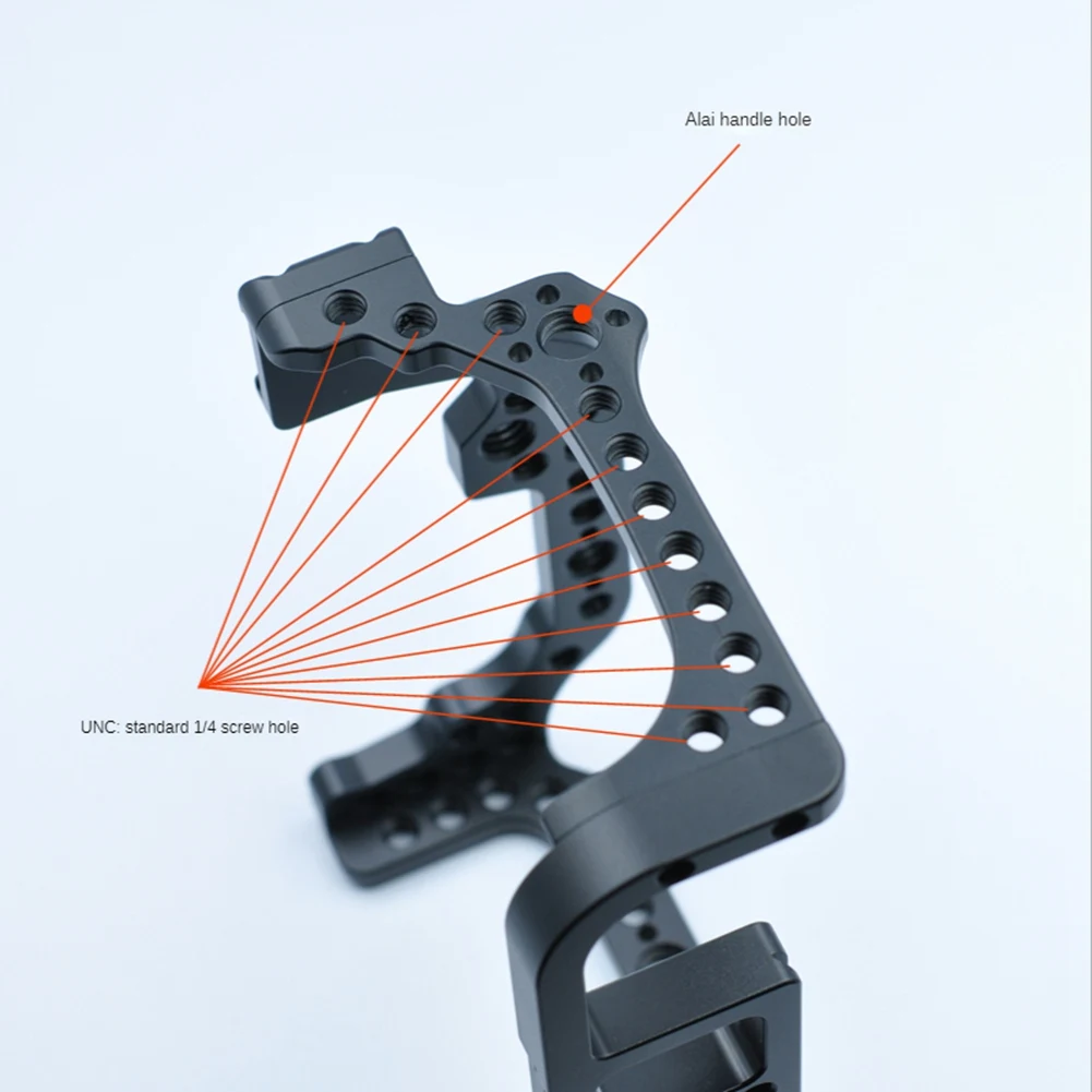 

Новая клетка для технической камеры для R с резьбовыми отверстиями 1/4 3/8 для крепления заполняющего светильника для микрофона Magic Arm