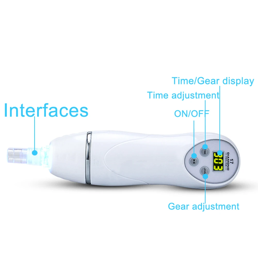 Dermabrasion Exfoliating Blackhead Acne Pore Remove Facial Skin Care Beauty Machine Rechargeable Face Diamond Pen Home Beauty - view 4