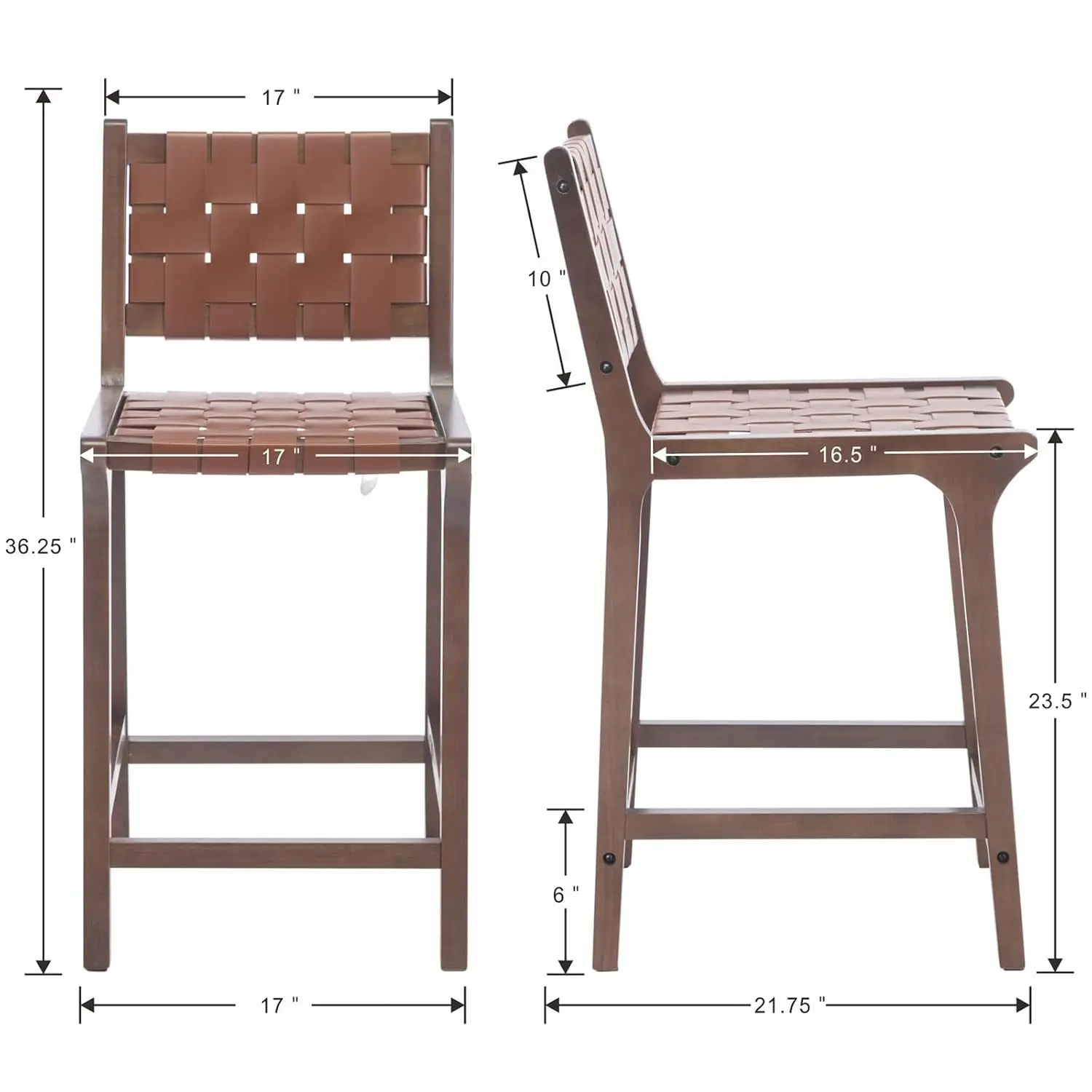 Modern Counter Stools 4Pcs 23.5