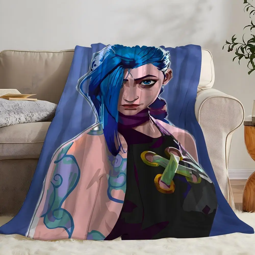 LOL GAME L-League of L-LegendsS Throw Soft Coral Fleece Blanket 310gsm Fluffy Warm Throw for Sofa Bed Couch Bedroom Decor