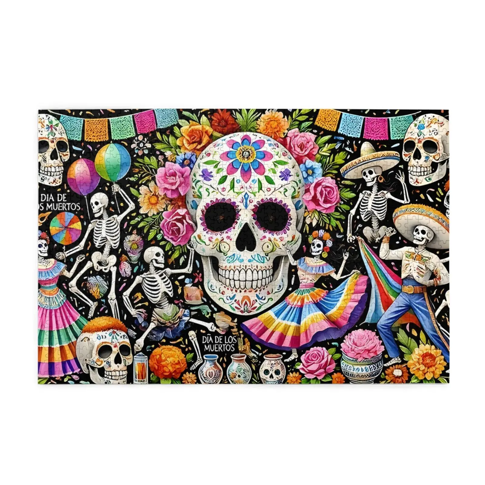 Rompecabezas educativo con diseño de esqueleto, juego de rompecabezas educativo, decoración para el hogar y la Oficina, regalo de cumpleaños, Día de la madre y Navidad, 300/500/1000 Uds.