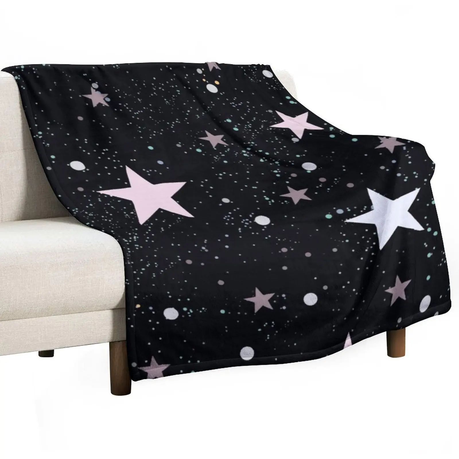 

Stars Throw Blanket Nap Soft Flannel halloween Blankets