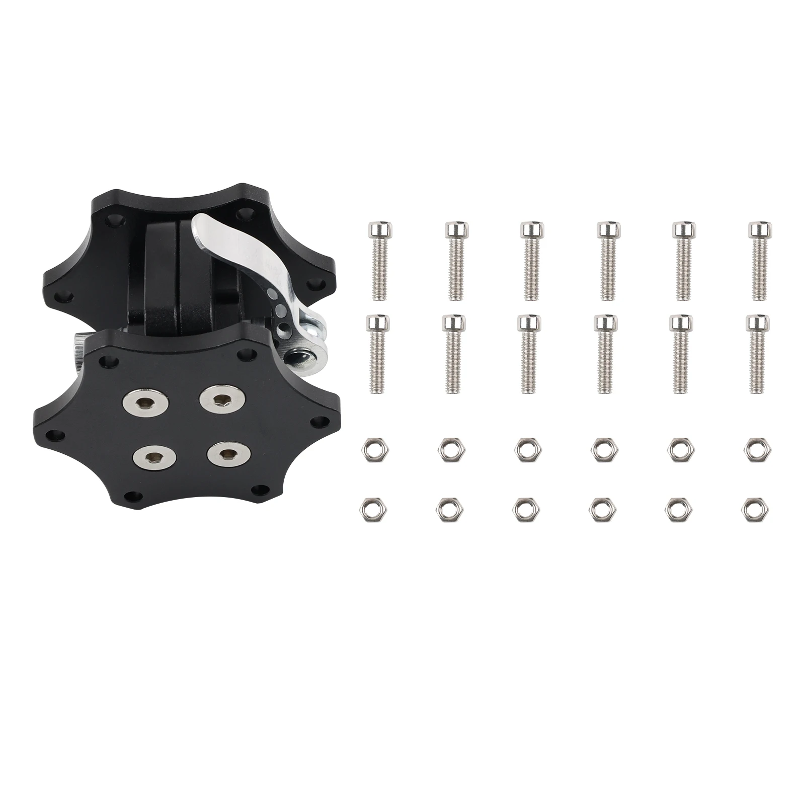 7075 Aluminum 70mm Steering Wheel Quick Release Hub Adapter High Strength For Logitech G25 G27 Racing Simulator