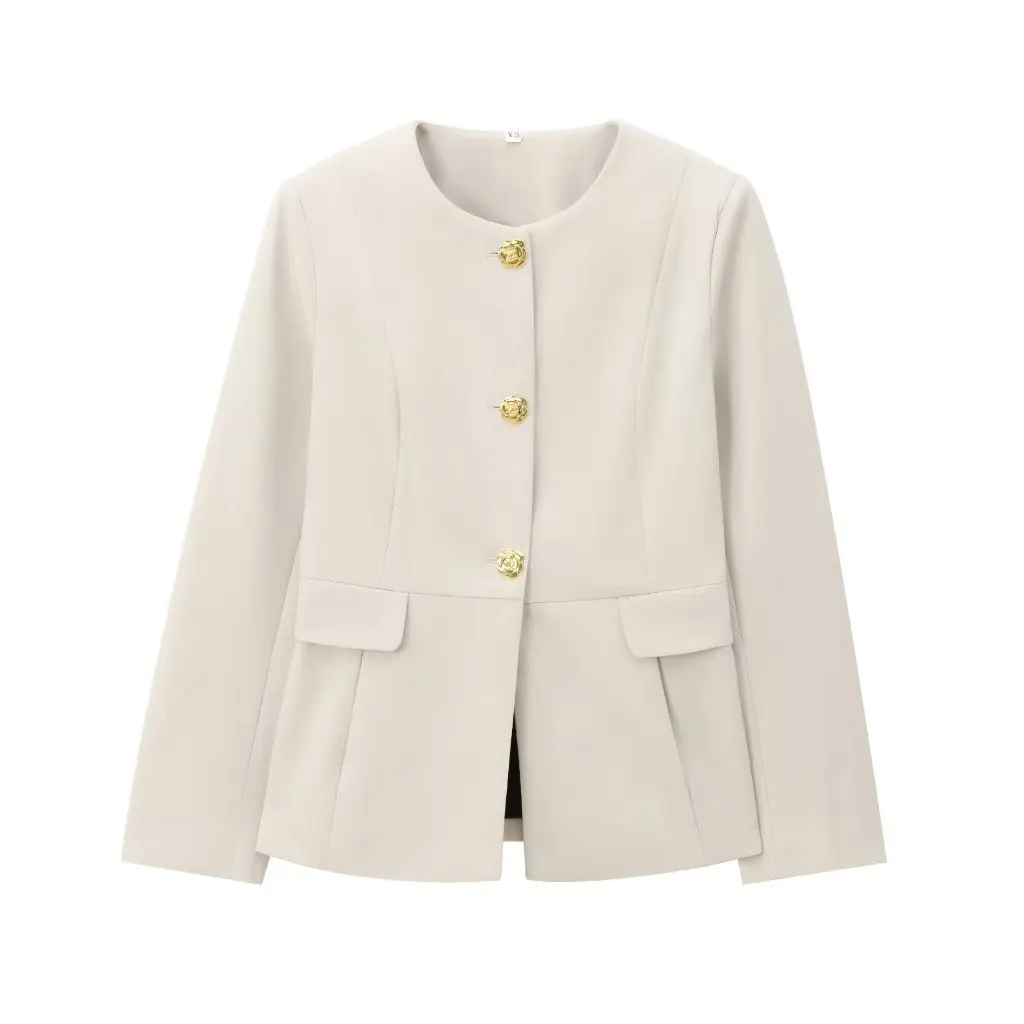 

Women's Slim-fit Small Suit Jacket Casual Flip Trim European American Fashion Spring Autumn New