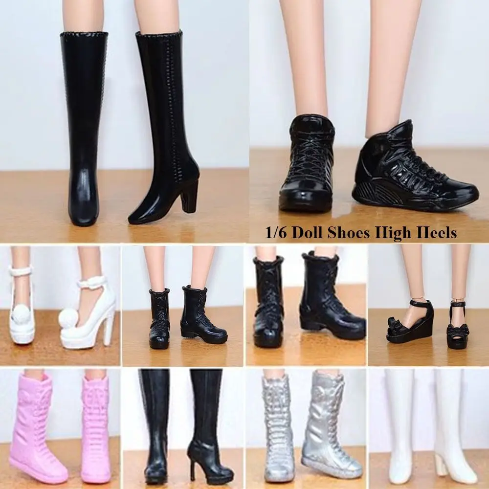 Plastic Doll Boots Accessories Colorful Long Knees Boots Foot Length 2.2cm 10Styles Hero Dolls Boot 30cm Dolls/1/6 Bjd Dolls