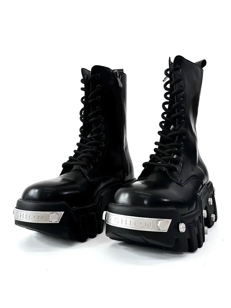 2025 Winter New Thick-soled High-top Locomotive Bulldozer Boots