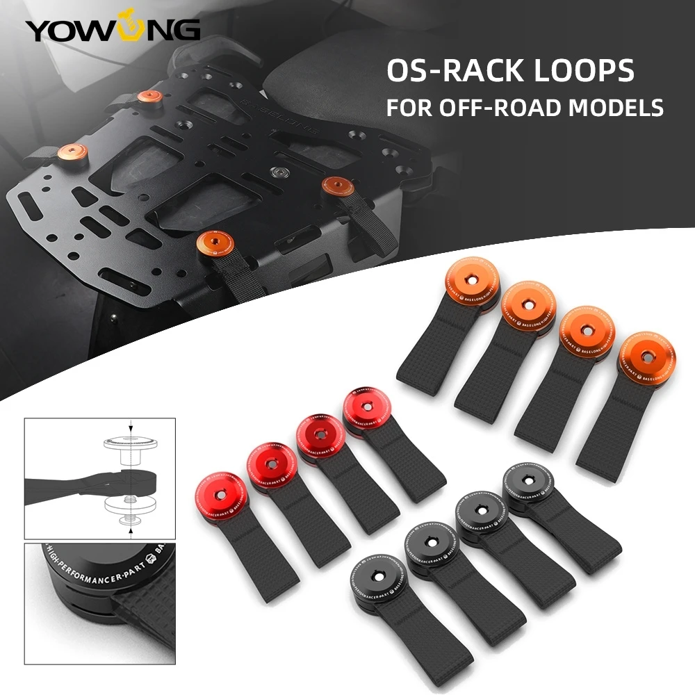 

For 690 790 950 990 1090 1190 1290 Adventure Supermoto Super ADV R T Enduro SMC SMCR OS-Rack Loops Rear Luggage 6mm Holes