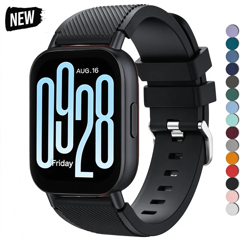 20mm 22mm Strap For Samsung Galaxy Watch7/6/5/4 44mm 40mm Sport Breathable Band For Redmi watch 5Active/5Lite Soft Silicone Loop