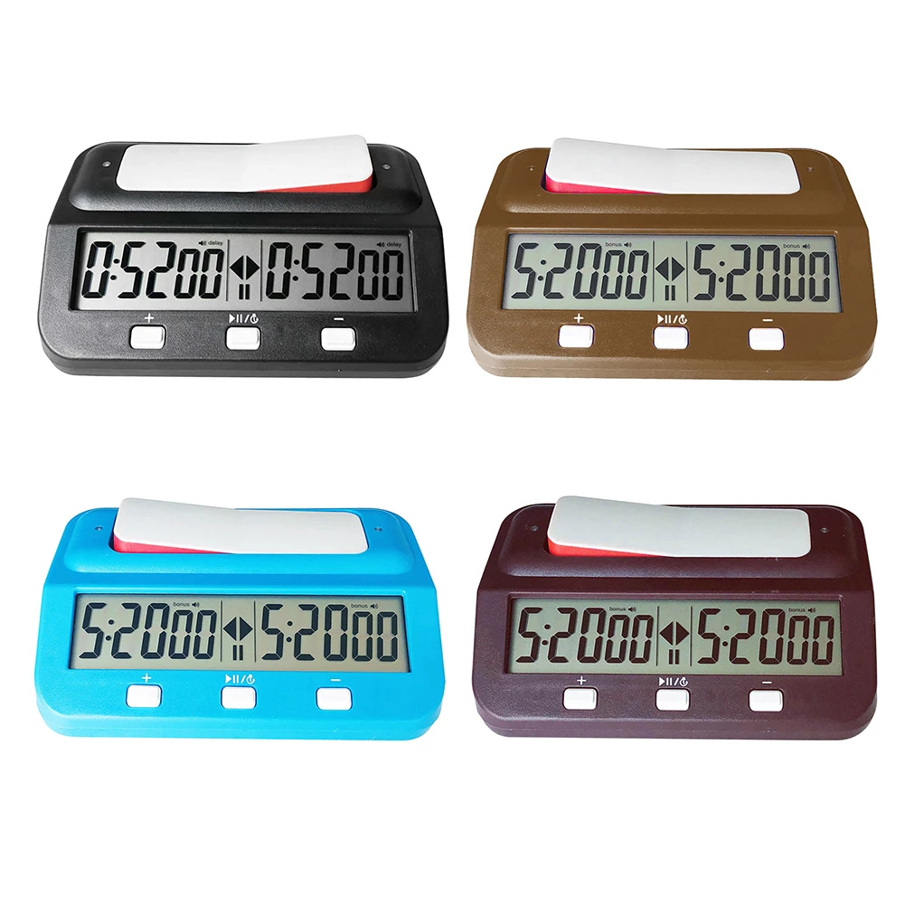 Board Game Clock Professional Stopwatch Board Clock Plastic Battery Powered Multifunctional Lightweight for Family Personal Use