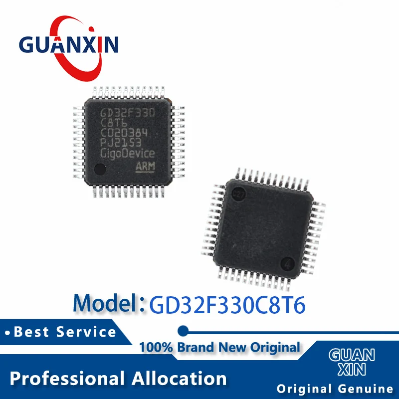 100% New  electronics Marking GD32F330C8T6 LQFP-48 GD32F330