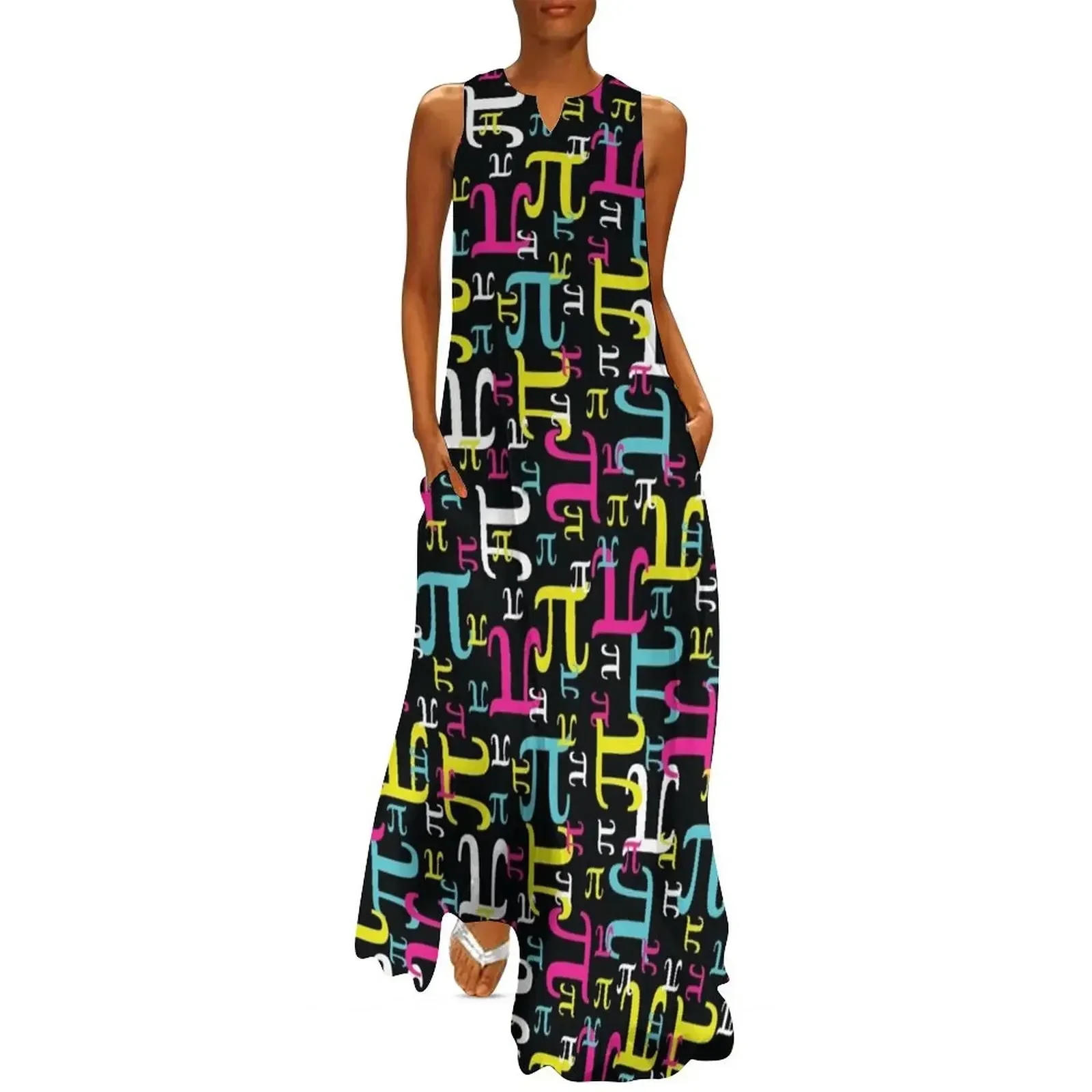 

Pieces of Pi (CYMK) Long Dress Dress women prom dresses Women's dresses Dress
