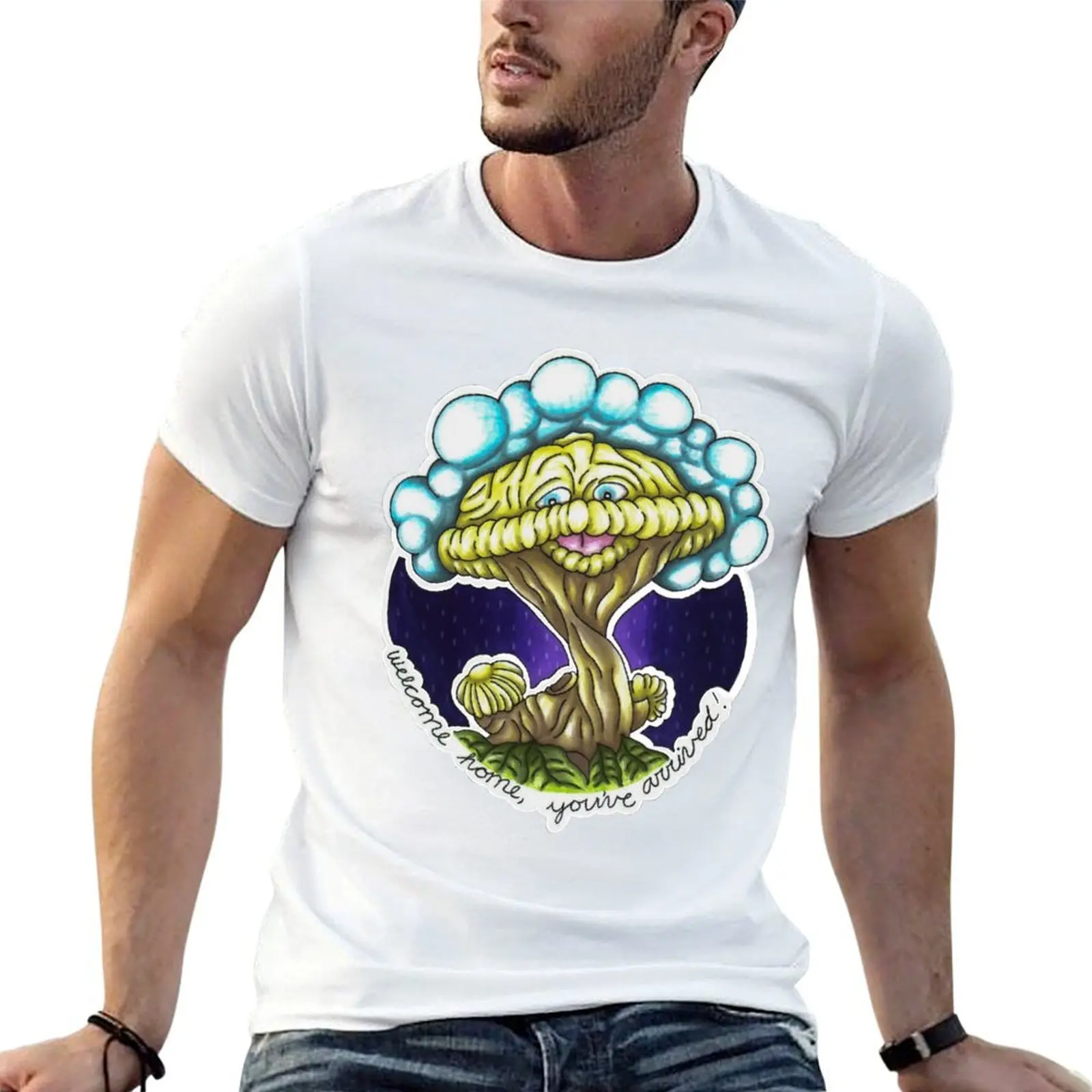 Welcome Home, You've Arrived! T-Shirt t shirts for man cotton soft man t shirt heavy cotton anime tshirt T-shirt