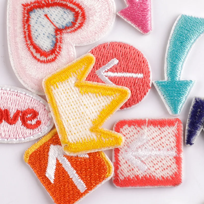 21 Stück Form, niedliche kleine Aufnäher für Kleidung, Kinder, zum Aufbügeln, bestickte Jacken, Buchstaben, Aufkleber, Packung, viele Mädchen, Herz, Nähen, Diy – Detail 8