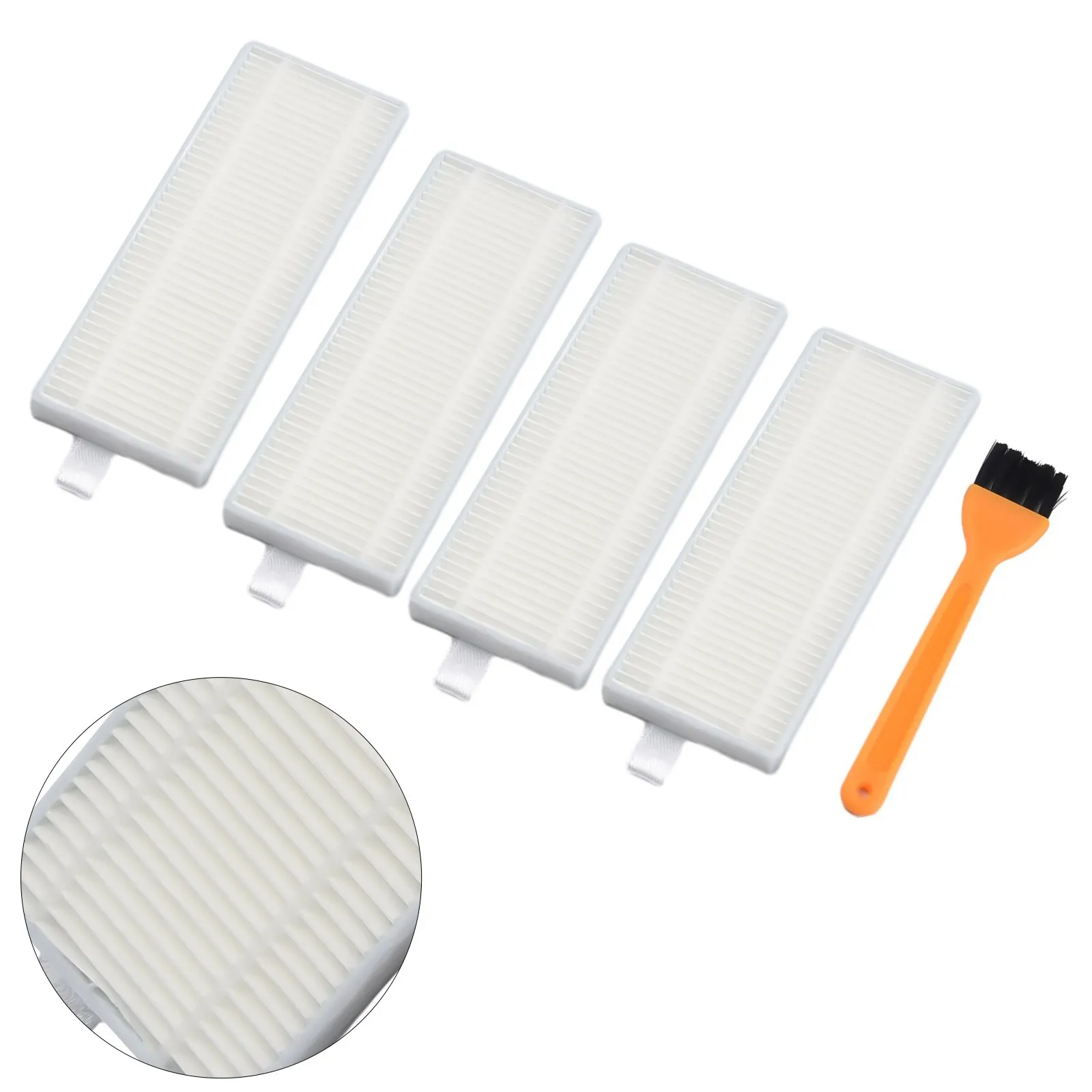 Four Replacement Filters and Cleaning Brush For For U180 M210 for Pro L3 Robot Vacuum Cleaner for service Needs